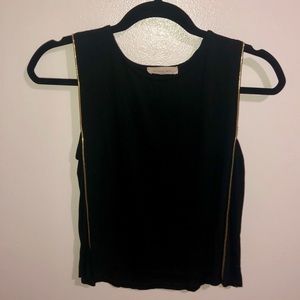 Sophie Rue Black and Gold Tank